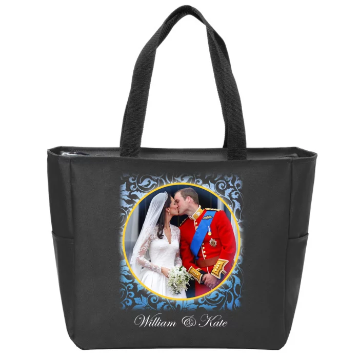 William & Kate Royal Wedding Photo Zip Tote Bag