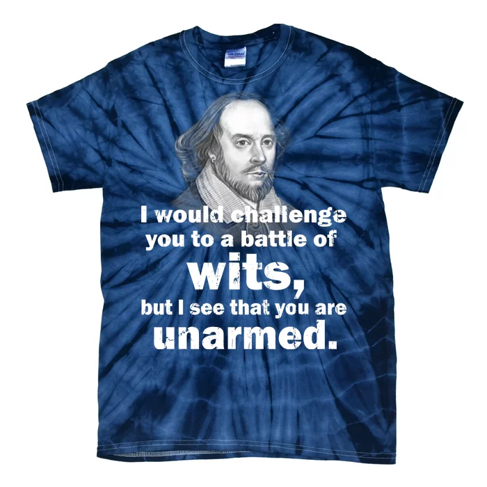 William Shakespeare Wits Quote Tie-Dye T-Shirt