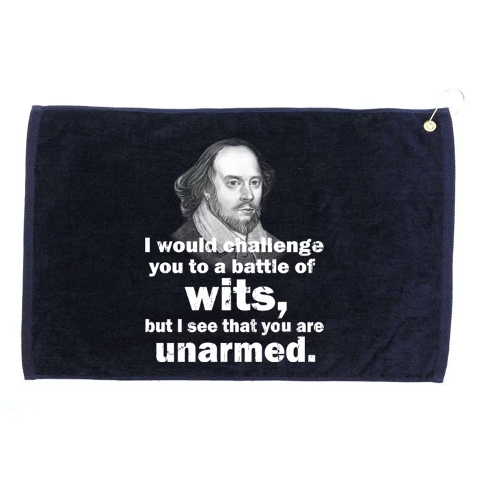 William Shakespeare Wits Quote Grommeted Golf Towel