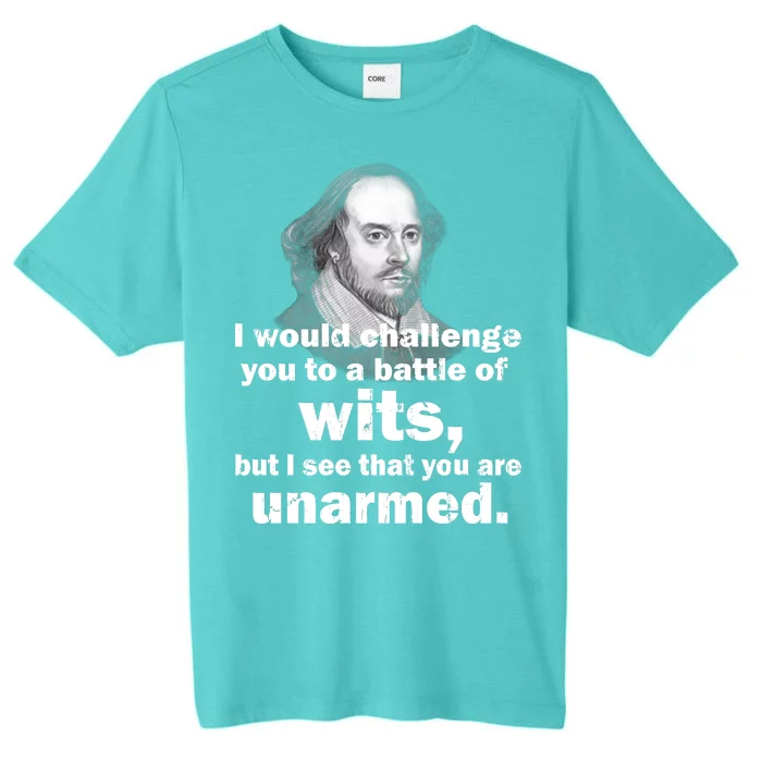 William Shakespeare Wits Quote ChromaSoft Performance T-Shirt