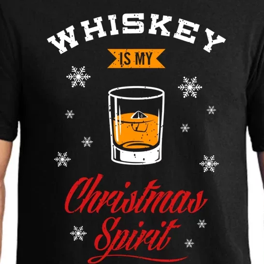 Whiskey Is My Christmas Spirit Scotch Ugly Christmas Sweater Gift Pajama Set