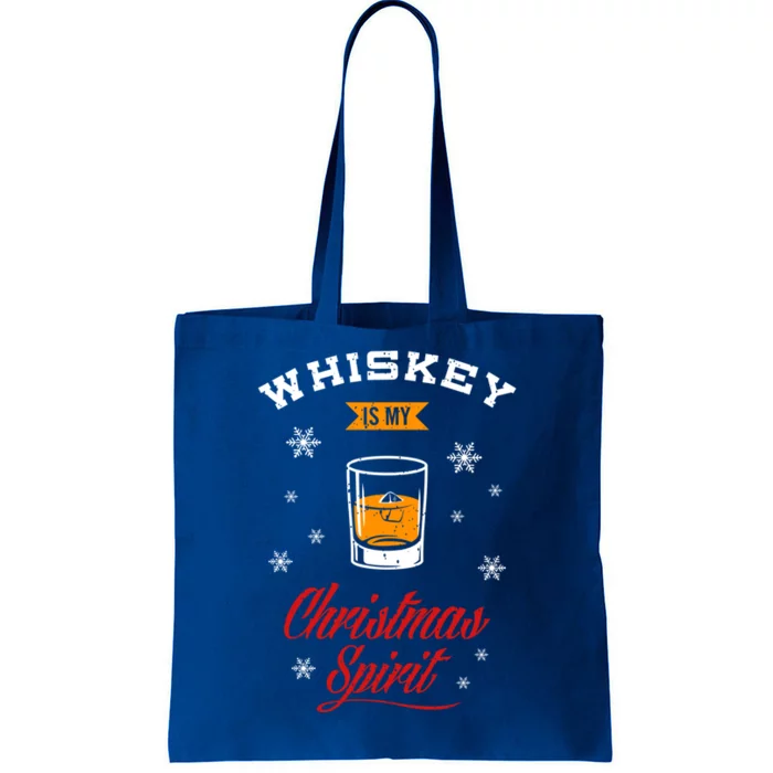 Whiskey Is My Christmas Spirit Scotch Ugly Christmas Sweater Gift Tote Bag