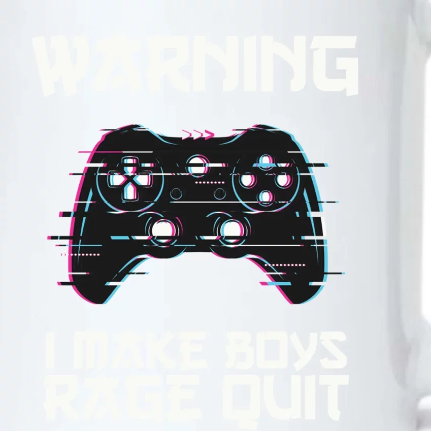 Warning I Make Rage Quit Funny Gamer Cool Gift Black Color Changing Mug