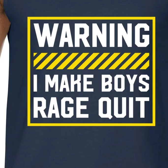 Warning I Make Rage Quit Gaming Gamer Games Cool Gift Comfort Colors® Tank Top