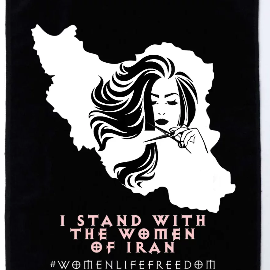 Womens Iran Map, I STAND WITH WOMEN OF IRAN Support Iranian Women Platinum Collection Golf Towel