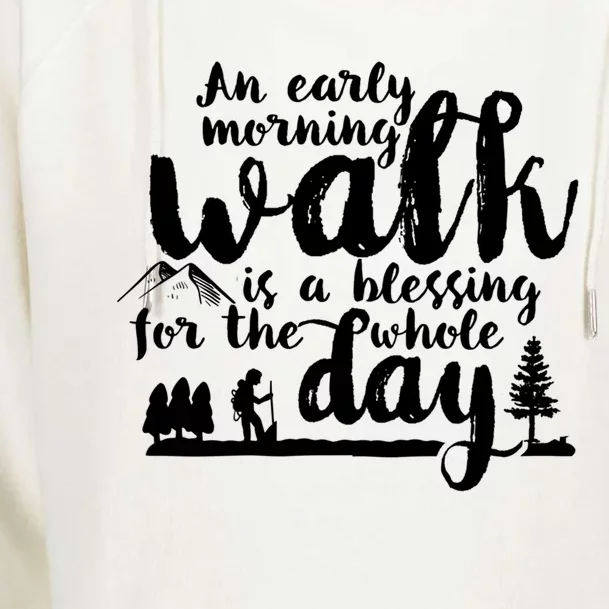 Walking Inspirational Motivational Workout Exercise Quote Gift Womens Funnel Neck Pullover Hood