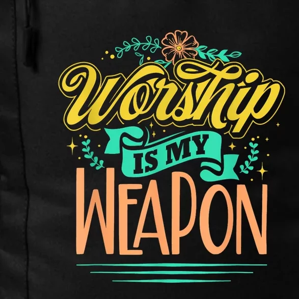 Worship Is My Weapon Christian Daily Commute Backpack