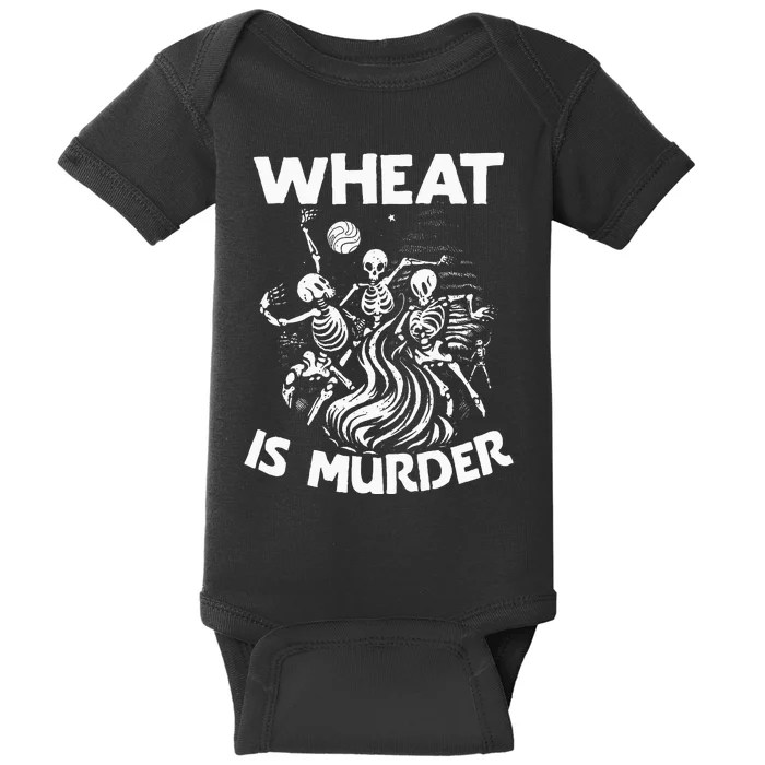 Wheat Is Murder Celiac Disease Awareness Month Gluten Free Baby Bodysuit