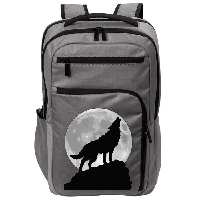 Wolf In Moon Light T Cool Full Dog Pup Howling Impact Tech Backpack