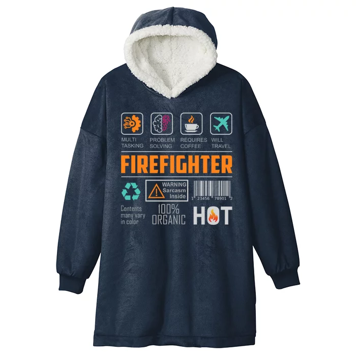 What It Means To Be A Firefighter Hooded Wearable Blanket