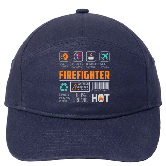 What It Means To Be A Firefighter 7-Panel Snapback Hat