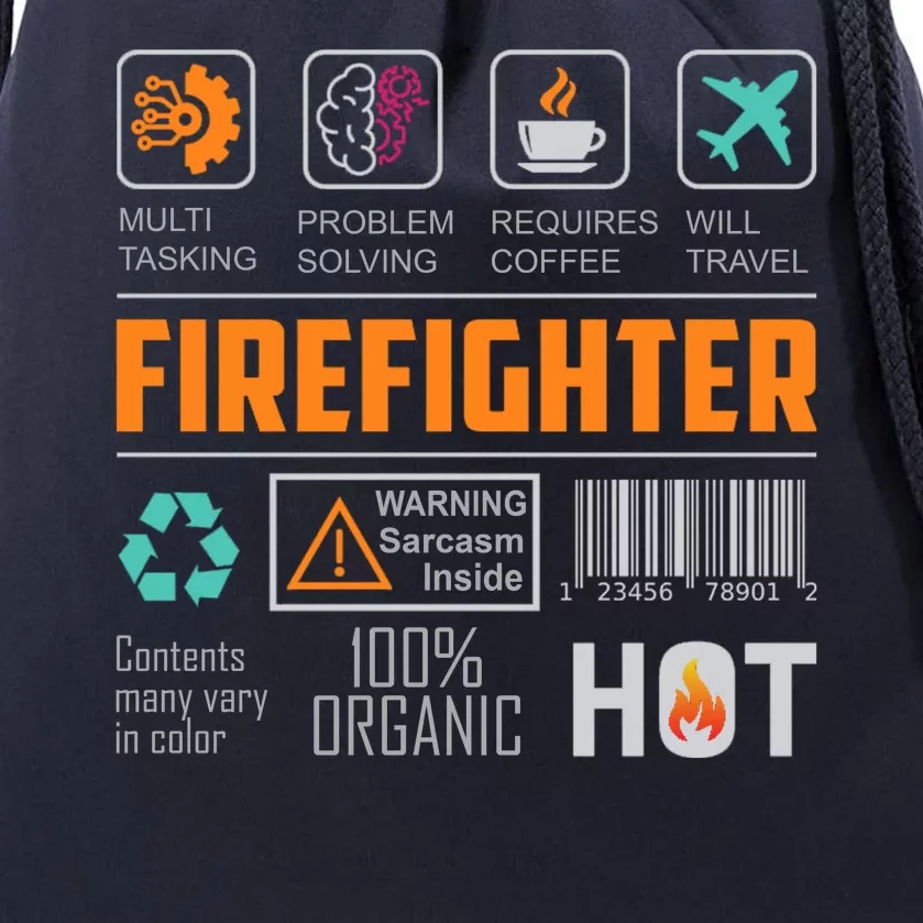 What It Means To Be A Firefighter Drawstring Bag