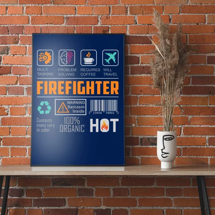 What It Means To Be A Firefighter Poster