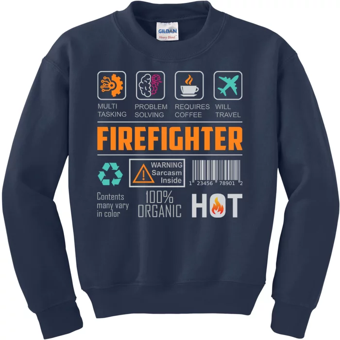 What It Means To Be A Firefighter Kids Sweatshirt