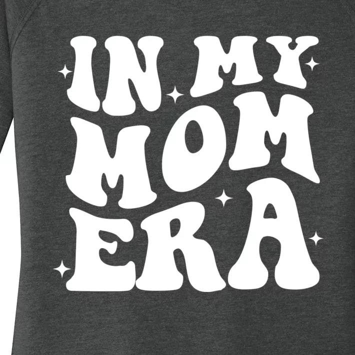 Women In My Mom Era Lover Groovy Retro Mama Mothers Day Women's Perfect Tri Tunic Long Sleeve Shirt