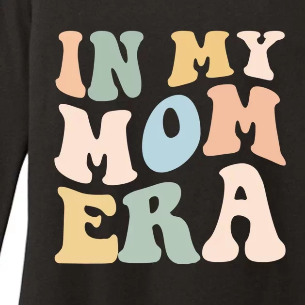 Women In My Mom Era Lover Groovy Retro Mama Mothers Day Womens CVC Long Sleeve Shirt