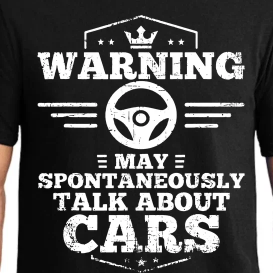 Warning I May Spontaneously Talk Cars Pajama Set