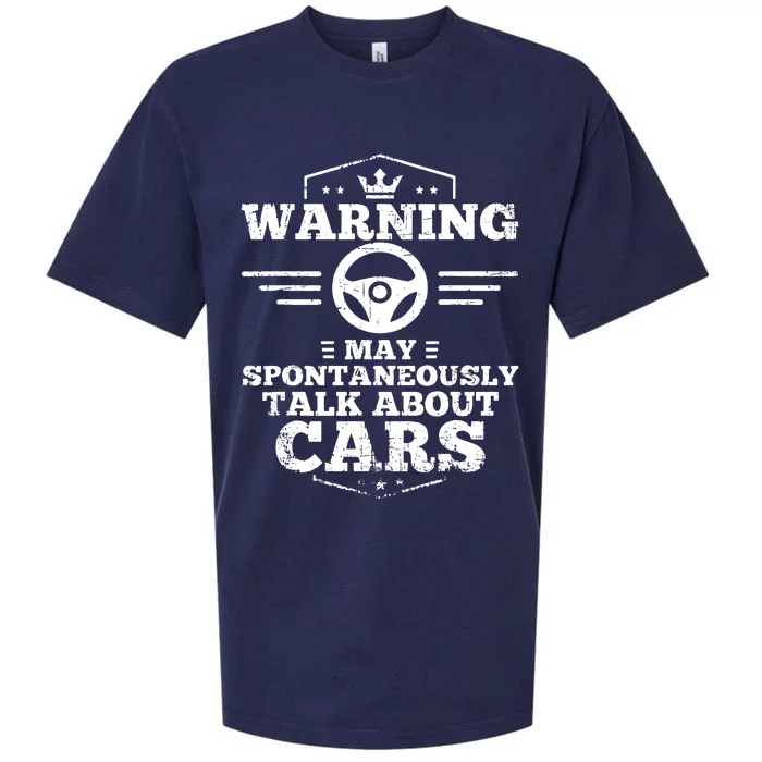 Warning I May Spontaneously Talk Cars Sueded Cloud Jersey T-Shirt