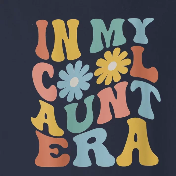 Wo In My Cool Aunt Era Retro Groovy New Aunt Auntie Toddler Long Sleeve Shirt