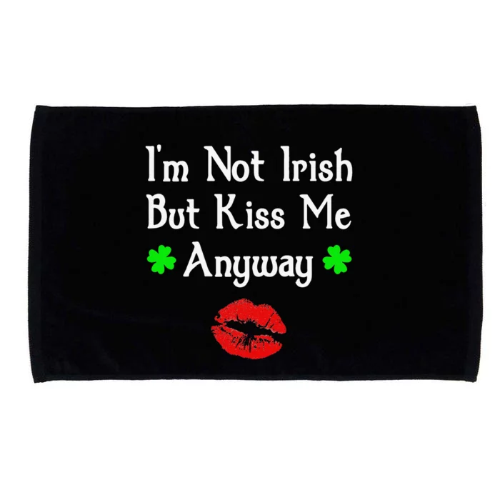 Womens I'm Not Irish But Me Anyway St Patricks Day Microfiber Hand Towel