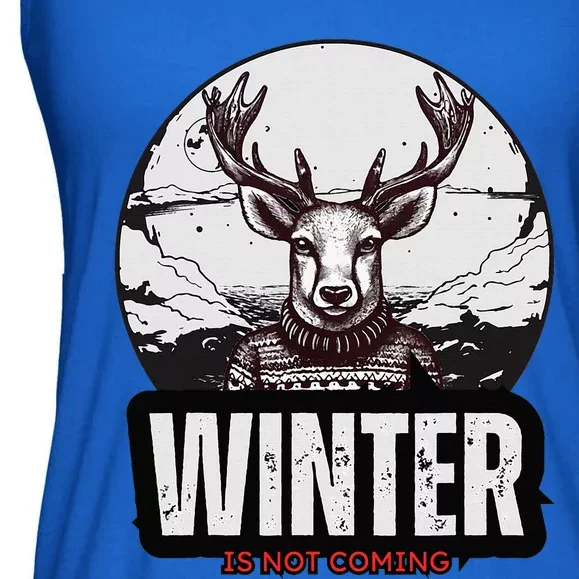 Winter Is Not Coming Sunshine Summer Graphic Fashion Funny Ladies Essential Flowy Tank