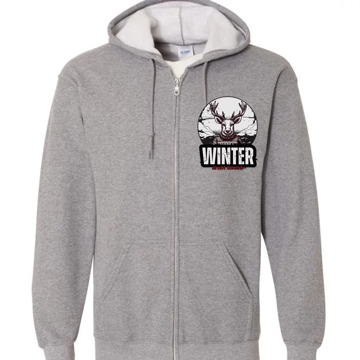 Winter Is Not Coming Sunshine Summer Graphic Fashion Funny Full Zip Hoodie