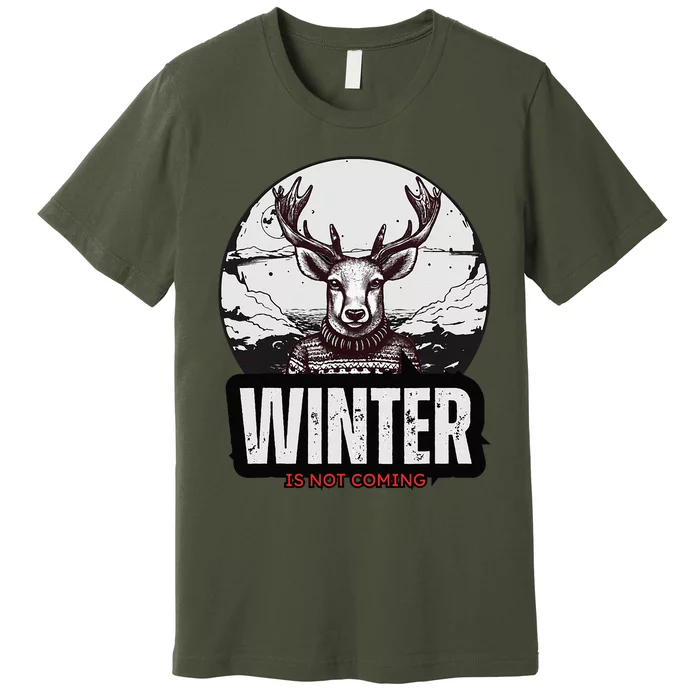 Winter Is Not Coming Sunshine Summer Graphic Fashion Funny Premium T-Shirt