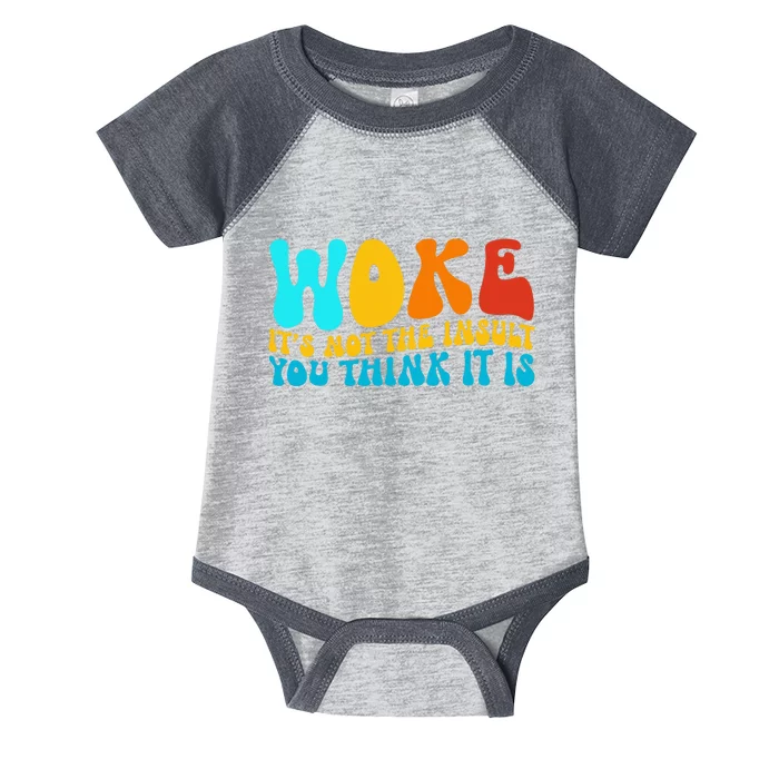 Woke It’S Not The Insult You Think It Is Infant Baby Jersey Bodysuit