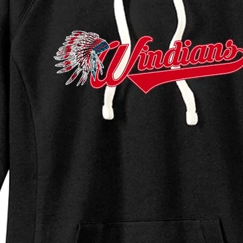 Windians Cleveland 22 Win Streak Baseball Women's Fleece Hoodie