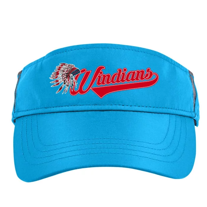 Windians Cleveland 22 Win Streak Baseball Adult Drive Performance Visor