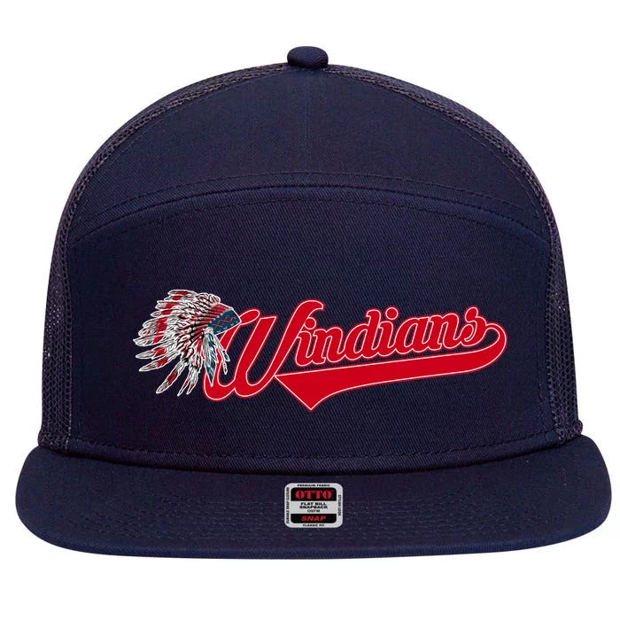 Windians Cleveland 22 Win Streak Baseball 7 Panel Mesh Trucker Snapback Hat