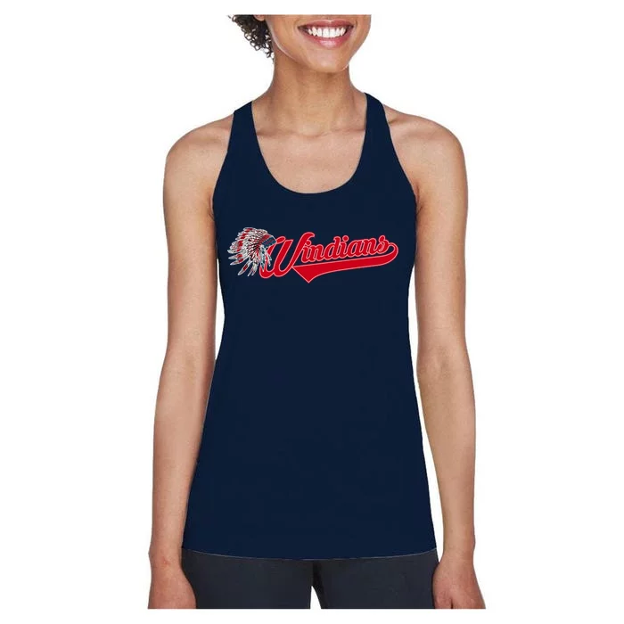 Windians Cleveland 22 Win Streak Baseball Women's Racerback Tank