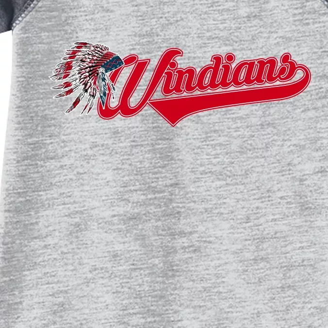 Windians Cleveland 22 Win Streak Baseball Infant Baby Jersey Bodysuit