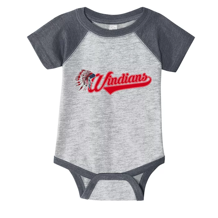 Windians Cleveland 22 Win Streak Baseball Infant Baby Jersey Bodysuit