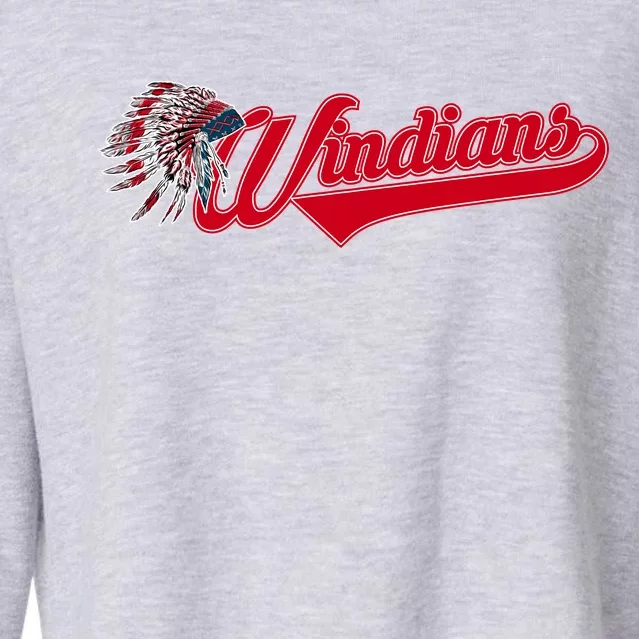 Windians Cleveland 22 Win Streak Baseball Cropped Pullover Crew