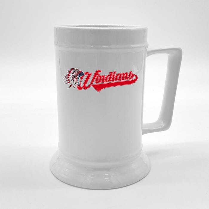 Windians Cleveland 22 Win Streak Baseball Front & Back Beer Stein