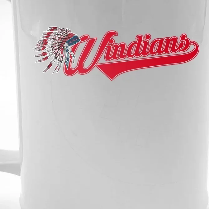 Windians Cleveland 22 Win Streak Baseball Front & Back Beer Stein