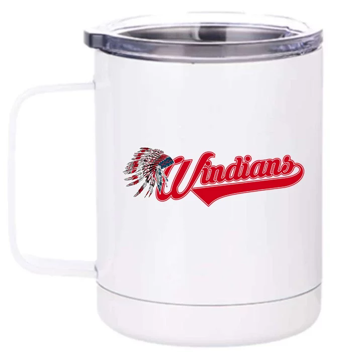 Windians Cleveland 22 Win Streak Baseball Front & Back 12oz Stainless Steel Tumbler Cup