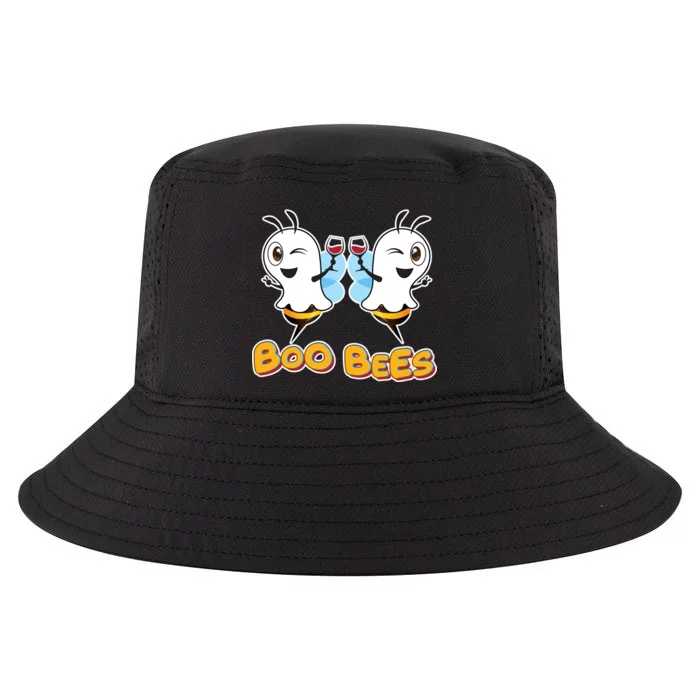 Wine Boo Bees Funny Ghost Cool Comfort Performance Bucket Hat