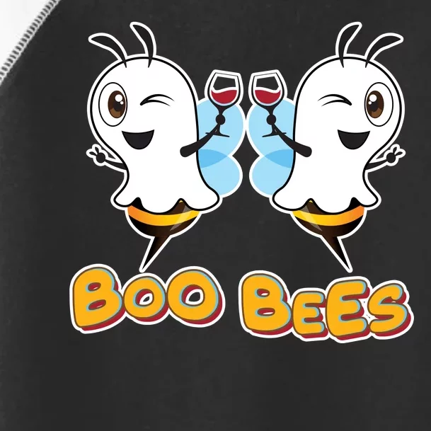 Wine Boo Bees Funny Ghost Toddler Fine Jersey T-Shirt