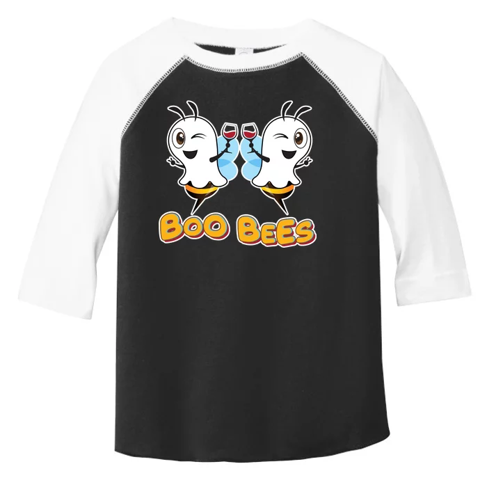 Wine Boo Bees Funny Ghost Toddler Fine Jersey T-Shirt