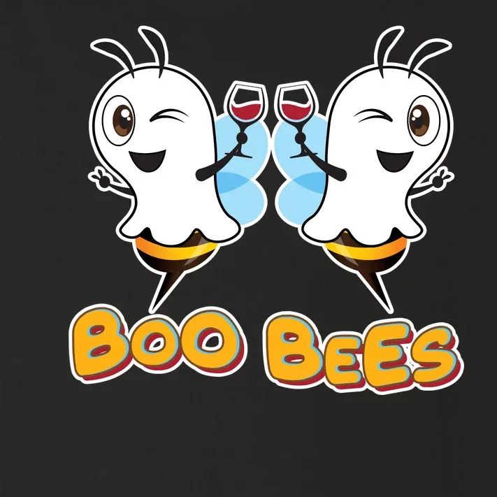 Wine Boo Bees Funny Ghost Toddler Long Sleeve Shirt