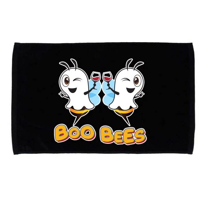 Wine Boo Bees Funny Ghost Microfiber Hand Towel