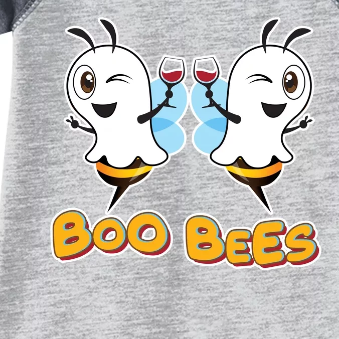 Wine Boo Bees Funny Ghost Infant Baby Jersey Bodysuit