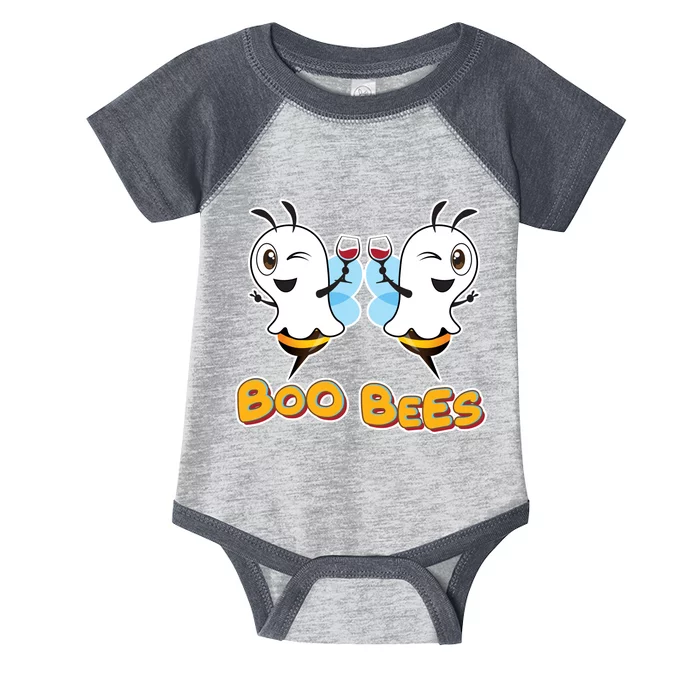 Wine Boo Bees Funny Ghost Infant Baby Jersey Bodysuit