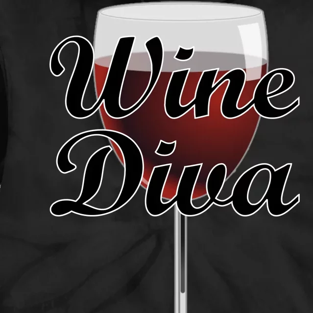 Wine Diva Tie Dye Hoodie