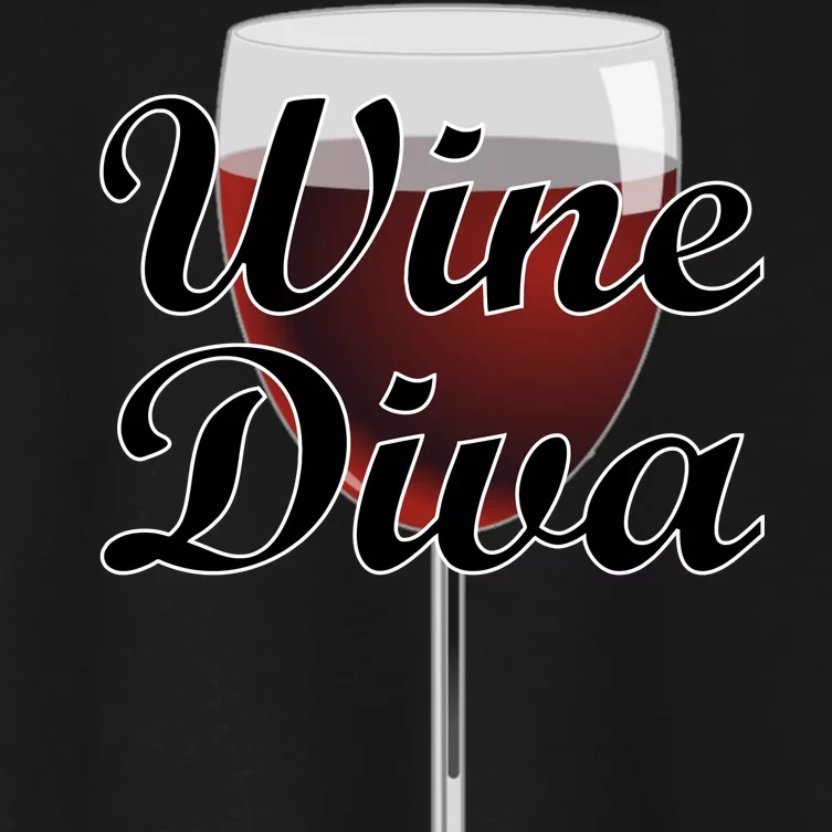 Wine Diva Women's Crop Top Tee