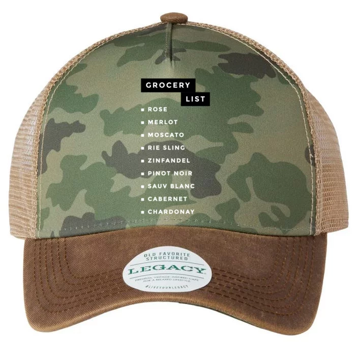 Wine Grocery List Legacy Tie Dye Trucker Hat