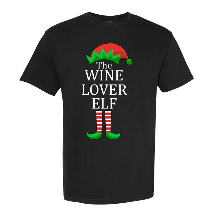 Wine Lover Elf Family Matching Christmas Garment-Dyed Heavyweight T-Shirt