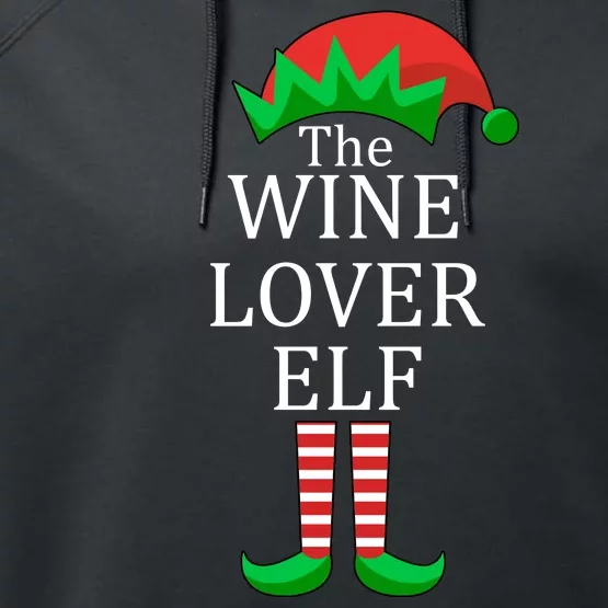 Wine Lover Elf Family Matching Christmas Performance Fleece Hoodie